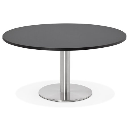 Lage loungetafel HOUSTON zwart - Ø 90 cm