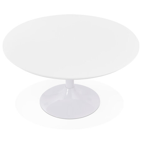 Lage loungetafel ESTRELLA wit - Ø 90 cm