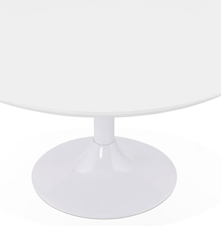 Lage loungetafel ESTRELLA wit - Ø 90 cm