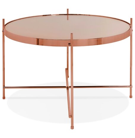 Lage tafel 'KOLOS MEDIUM' koperkleurig