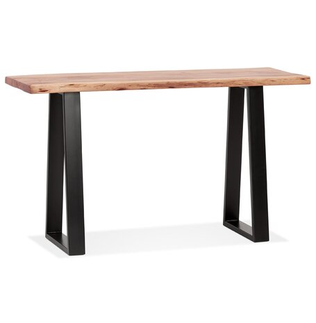 Industriële console 'RAFA CONSOLE' van massief hout en metaal