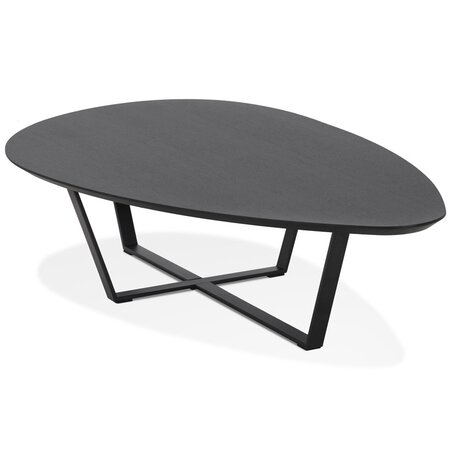 Design salontafel 'DROP' van zwart hout