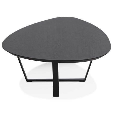 Design salontafel 'DROP' van zwart hout
