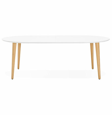 Ronde uitschuifbare eetkamertafel 'IGLOU' in Scandinavische stijl - 120(220)x120 cm