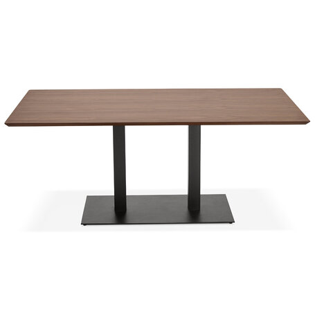 Design tafel / bureau 'ZUMBA' met notenhouten afwerking - 180x90 cm