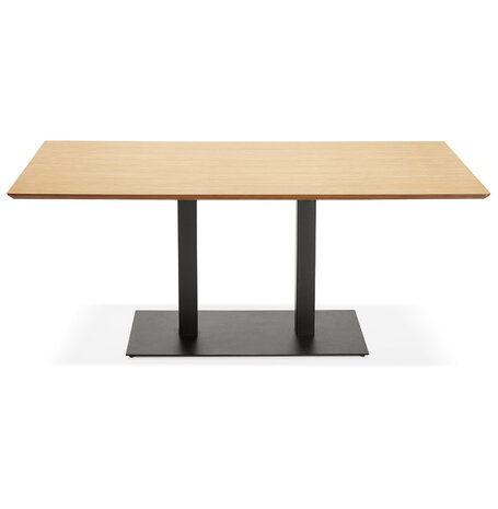 Design tafel / bureau 'ZUMBA' met natuurlijk houten afwerking - 180x90 cm