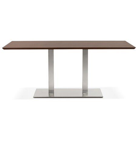 Design tafel / bureau 'MAMBO' met notenhouten afwerking - 180x90 cm