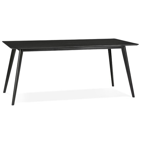 BARISTA' design eettafel / bureau in zwart hout - 180x90 cm