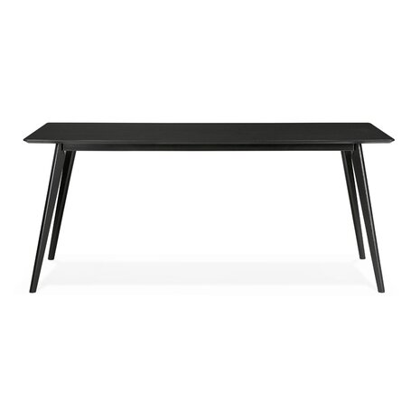 BARISTA' design eettafel / bureau in zwart hout - 180x90 cm