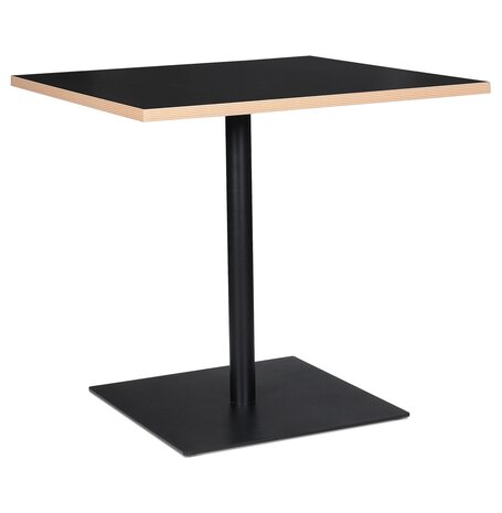 Zwarte vierkante tafel 'FUSION SQUARE' - 80x80 cm