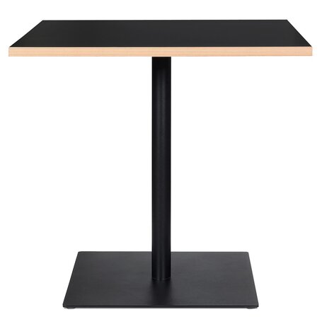 Zwarte vierkante tafel 'FUSION SQUARE' - 80x80 cm