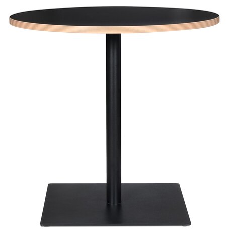 Zwarte ronde tafel 'FUSION ROUND' - Ø 80 cm