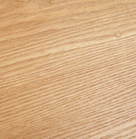 Ronde eettafel 'LULU' van zwart metaal en natuurkleurig hout - Ø140 cm