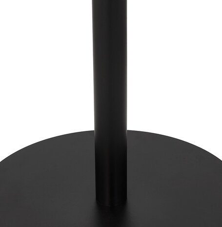Zwart rond bistrotafel 'YOGI' - Ø 80 cm