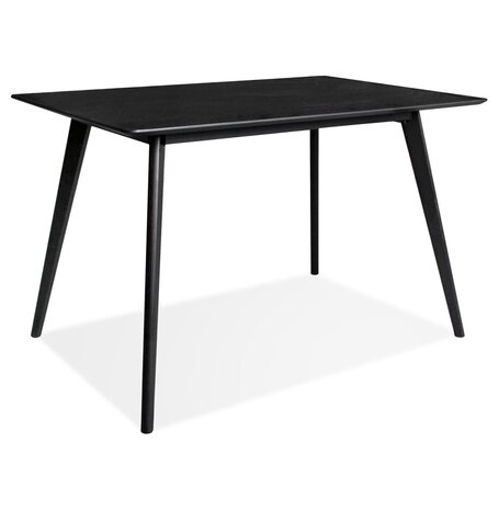 Design zwarte 'MARIUS' tafel / bureau in hout - 120x80 cm