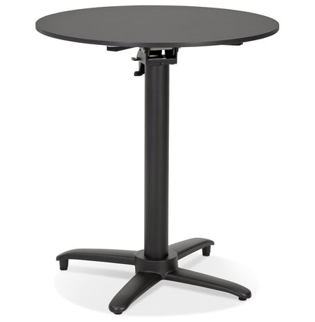 Table de terrasse pliable 'COMPAKT' ronde noire - Ø 68 cm