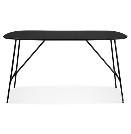 Kleine tafel/bureau 'FIONA' van zwart eikenhout