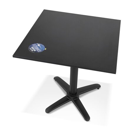 Opvouwbare vierkante zwarte terrastafel 'NOCTALI' - 68x68 cm
