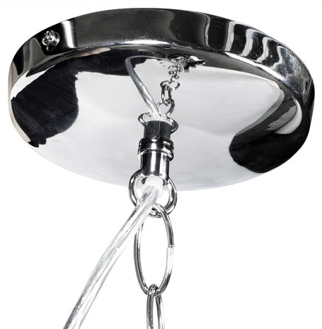 Bolvormige design hanglamp 'LISA' met flexibele lamellen