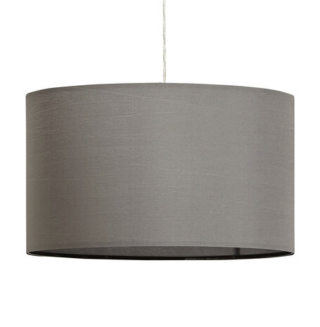 Ronde hanglamp 'BUNGEE' met grijze lampenkap