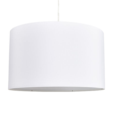 Ronde hanglamp 'BUNGEE' met witte lampenkap