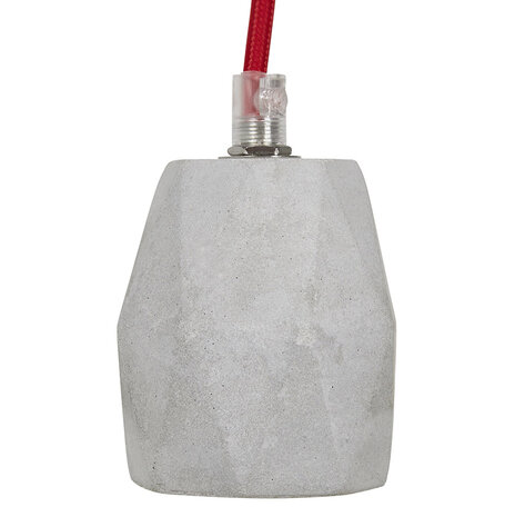 Grijze design fitting 'SOKET' met betoneffect