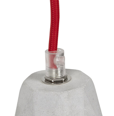 Grijze design fitting 'SOKET' met betoneffect