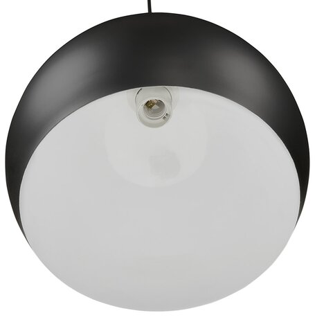 Zwarte bolvormige design hanglamp 'DOUGLAS'