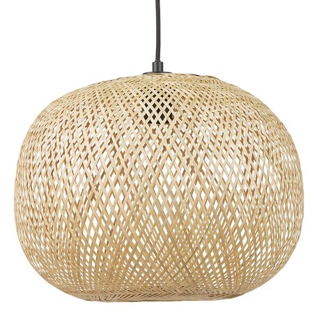 Ronde hanglamp 'CASIMIRA MINI' van natuurlijke bamboe