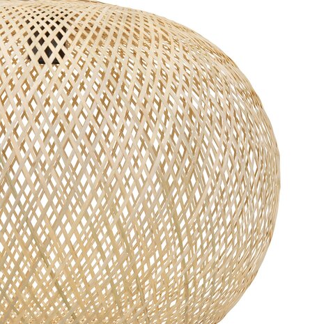 Ronde hanglamp 'CASIMIRA MINI' van natuurlijke bamboe