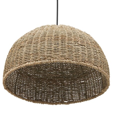 Natuurkleurige hanglamp 'ATLANTICO' van zeegras