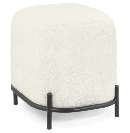 Poef 'ORSO ONE' in beige boucléstof