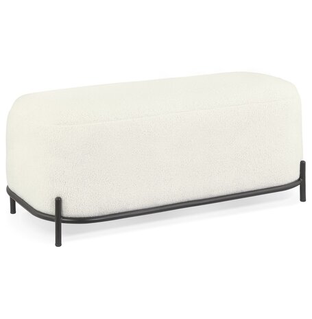 Designbank 'ORSO BENCH' in beige boucléstof