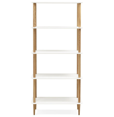 Design, wit wandrek 'RACK' van hout in Scandinavische stijl