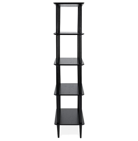 Design, zwart wandrek 'RACK' van hout in scandinavische stijl