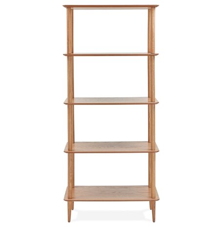 Design wandrek 'RACK' in hout met natuurlijke afwerking