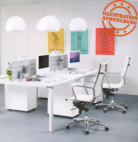 Moderne, witte bureaustoel 'AIR'