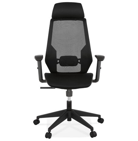 Zwarte ergonomische design bureaustoel 'VEKTOR'