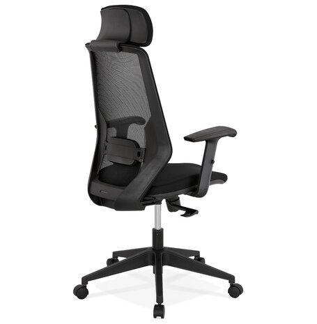 Zwarte ergonomische design bureaustoel 'VEKTOR'