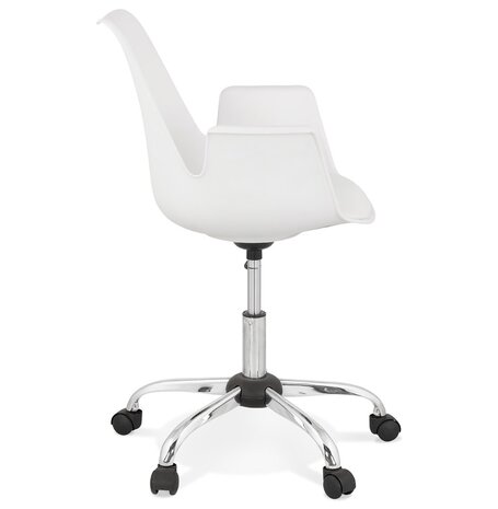 Witte design bureaustoel 'TRIP' met armleuningen