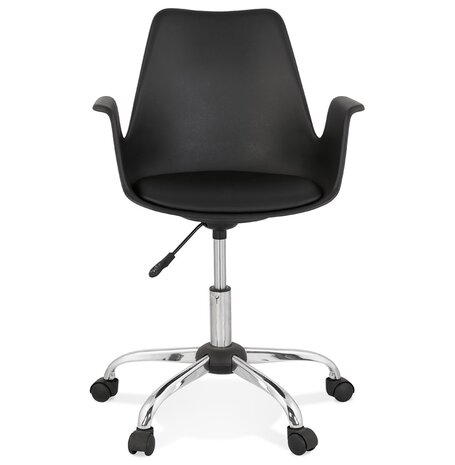 Zwarte design bureaustoel 'TRIP' met armleuningen