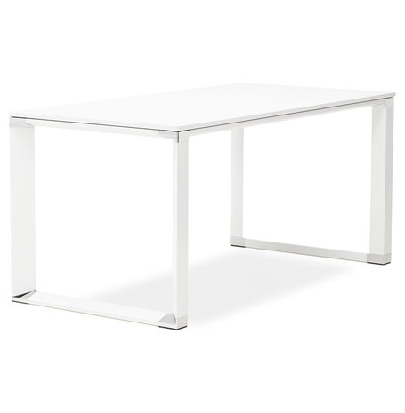 Design recht directiebureau 'XLINE' van wit hout - 160x80 cm