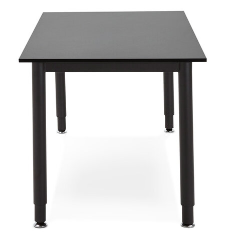 Vergadertafel / design bureau ‘FOCUS' in het zwart - 160x80 cm