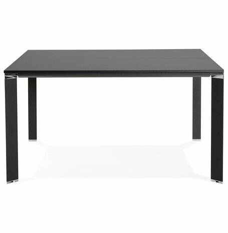 Vergadertafel / bench bureau 'XLINE SQUARE' in het zwart - 140x140 cm