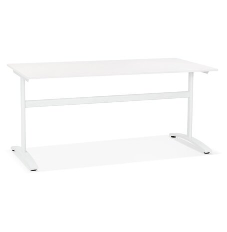 Grote rechte bureau 'CRYPTO' wit - 160x80 cm