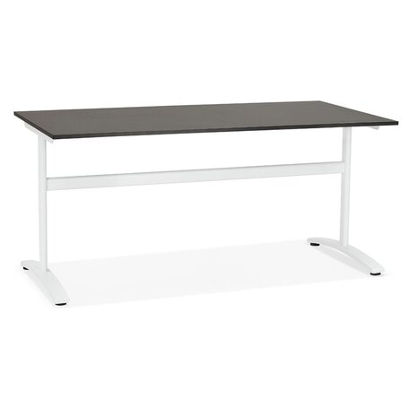Grote rechte bureau 'CRYPTO' zwart - 160x80 cm