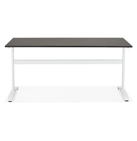 Grote rechte bureau 'CRYPTO' zwart - 160x80 cm