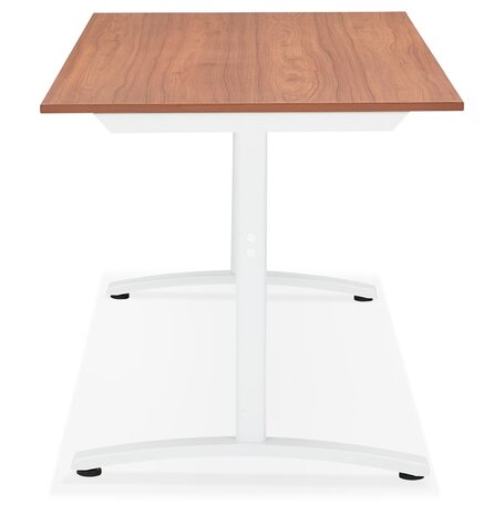 Grote rechte bureau 'CRYPTO' in Walnoot-houtafwerking - 160x80 cm