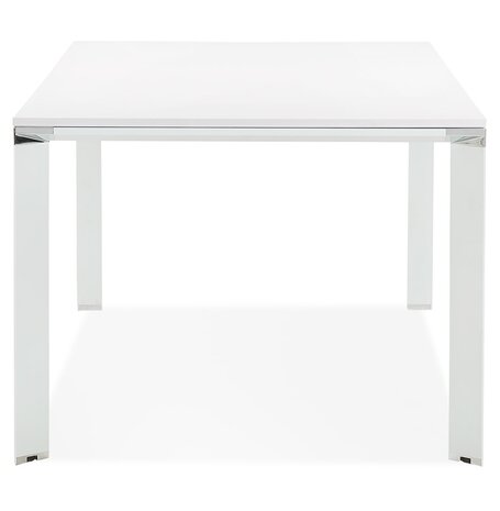 Vergader- / eettafel design ‘XLINE' in wit hout - 200x100 cm