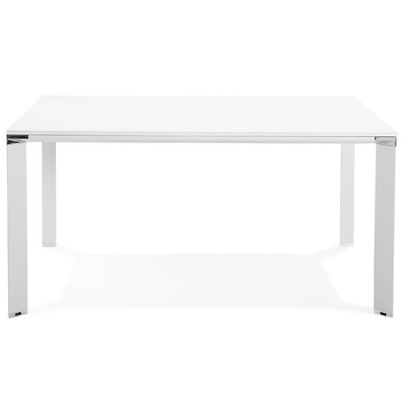 Witte vergadertafel / bench-bureau 'XLINE SQUARE' - 160x160 cm